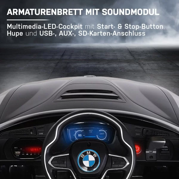 Actionbikes Motors Elektroauto BMW I8 In Schwarz 6