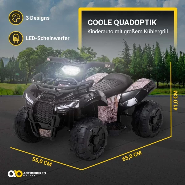 Actionbikes Motors Elektroquad Quad Jumpy In Camouflage 6
