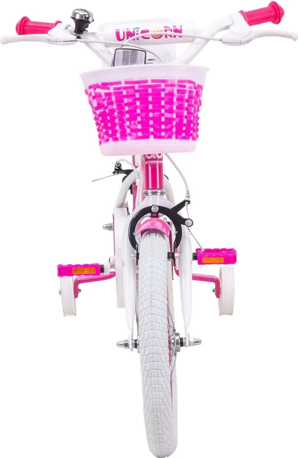 Actionbikes Motors Fahrrad Unicorn 16 Zoll In Pink/Weiß 8
