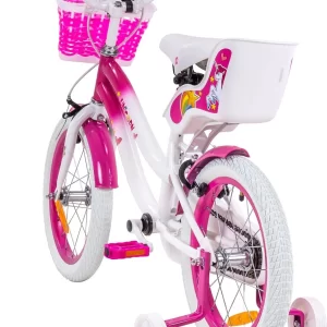 Actionbikes Motors Fahrrad Unicorn 16 Zoll In Pink/Weiß 28