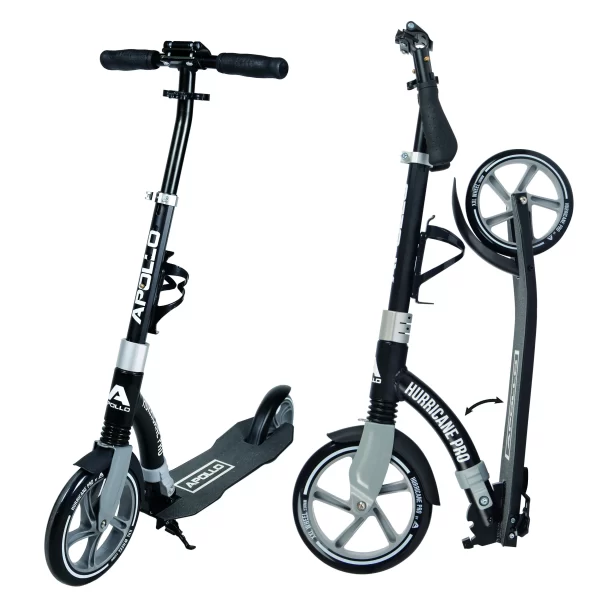 Apollo® City Scooter ” Hurricane ” In Schwarz/silber 1