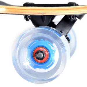 Apollo® Twin Tip DT Longboard ” Galaxy – LED Wheels ” In Blau/grün/schwarz 18
