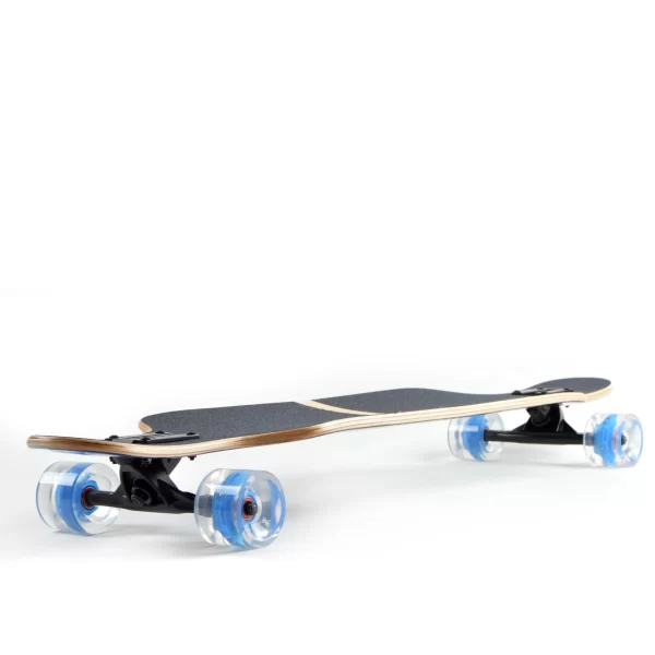 Apollo® Twin Tip DT Longboard ” Galaxy – LED Wheels ” In Blau/grün/schwarz 8