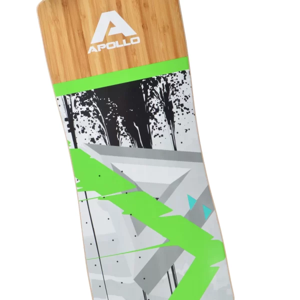 Apollo® Twin Tip DT Longboard ” Upolu – Bamboo ” In Holz/grün/grau 5