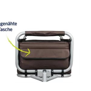 Beachtrekker LiFe Faltbarer Bollerwagen + Bremse, Klappbarer Handwagen (Braun) 27
