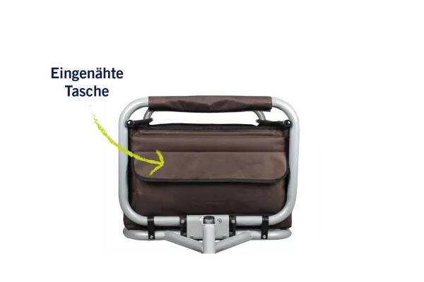 Beachtrekker LiFe Faltbarer Bollerwagen + Bremse, Klappbarer Handwagen (Braun) 9