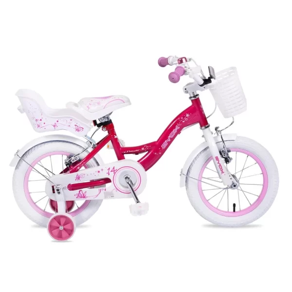 Byox Kinderfahrrad 14 Zoll Flower In Rosa 3