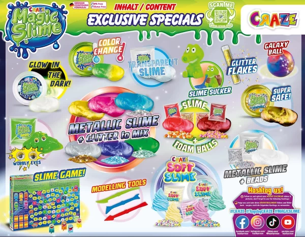 CRAZE Adventskalender Magic Slime 4
