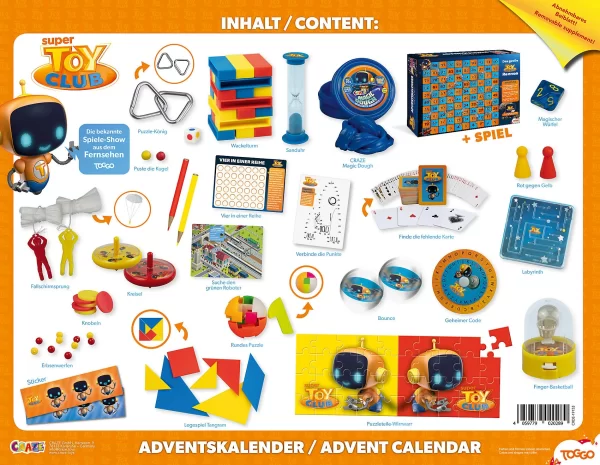 CRAZE Adventskalender Super Toy Club 41 X 32,5 X 6,2cm 5