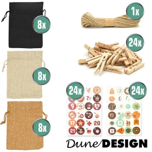 Dunedesign Adventskalender Zum Befüllen In Braun 24
