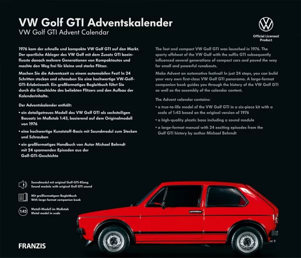 Franzis Adventskalender VW Golf GTI 5