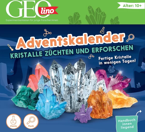 Franzis GEOlino Adventskalender Kristalle Züchten 1