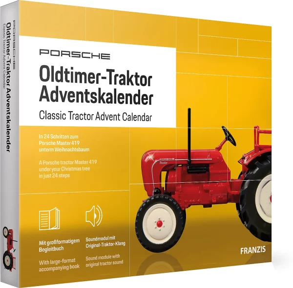 Franzis Porsche Oldtimer Traktor Adventskalender 1