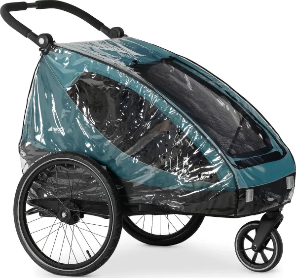 HAUCK Regenverdeck Für Fahrradanhänger Dryk Duo 4