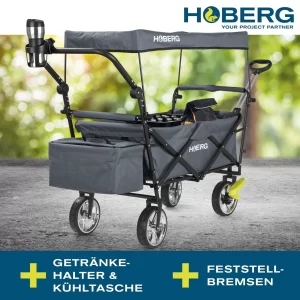 Bollerwagen Faltbar Strand Dach Handwagen Klappbar Gerätewagen Kinder Hoberg 8