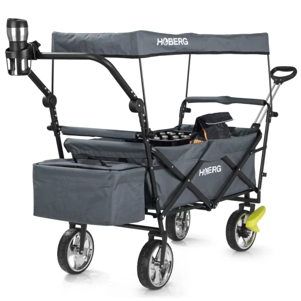 Bollerwagen Faltbar Strand Dach Handwagen Klappbar Gerätewagen Kinder Hoberg 1