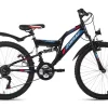 KS Cycling Kinderfahrrad ATB Zodiac 24 Zoll In Schwarz-rot 26
