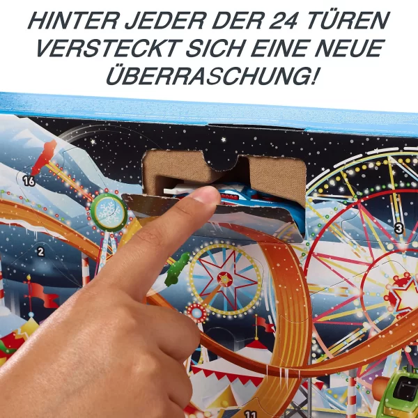 MATTEL Hot Wheels Kinder-Adventskalender 2022 Inkl. 8 Spielzeug-Autos In 1:64 5