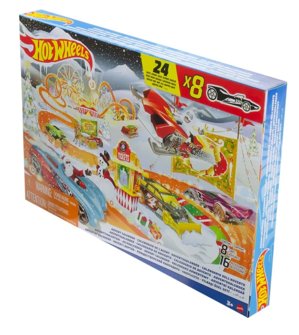 MATTEL Hot Wheels Kinder-Adventskalender 2022 Inkl. 8 Spielzeug-Autos In 1:64 7