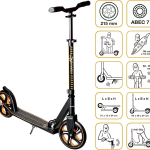 Muuwmi Aluminium Scooter Pro 215 Mm Orange 18