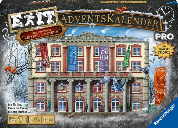 Ravensburger EXIT Adventskalender Pro – Das Verrückte Zeitreisemuseum 1
