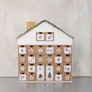 Rayher Pappmaché Adventskalender-Haus, 36 X 6,5 X 40 Cm 9