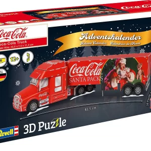 Revell Adventskalender Coca-Cola Weihnachtstruck, 3D Puzzle, 83 Teile, 42,5 Cm 8