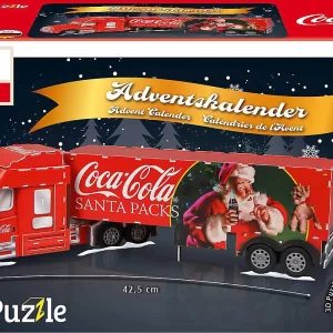 Revell Adventskalender Coca-Cola Weihnachtstruck, 3D Puzzle, 83 Teile, 42,5 Cm 10