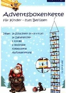 Roth Lichtentanne Adventsboxenkette Zum Befüllen Für Kinder In Bunt 6