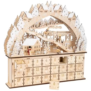 Small Foot LED-Adventskalender “Skivergnügen” Zum Befüllen 7