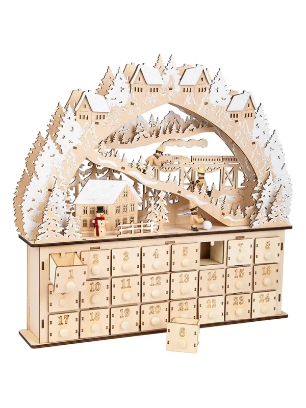 Small Foot LED-Adventskalender “Skivergnügen” Zum Befüllen 3