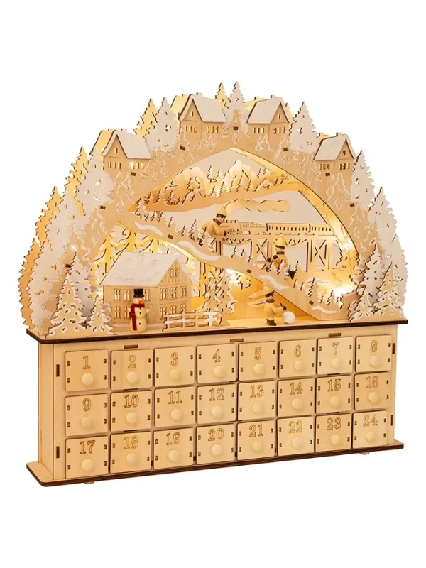 Small Foot LED-Adventskalender “Skivergnügen” Zum Befüllen 4