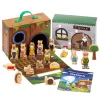 Yoamo Osterkalender Mit Spielkoffer Mit 16 Holzfiguren & Osterhasengeschichte 34